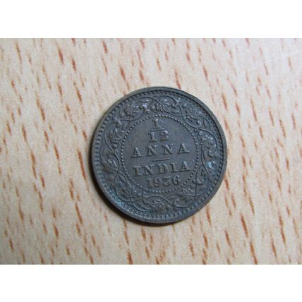 India 1936 1/12 Anna Coin