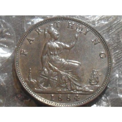 1884 Victoria farthing.