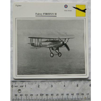 Fairey Firefly II - GB - Fighter - Collectors Club Card