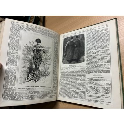 RARE* JAN-JUNE 1878 PUNCH MAGAZINE BOUND VOL 74 ILLUSTRATED ANTIQUE BOOK (P6)
