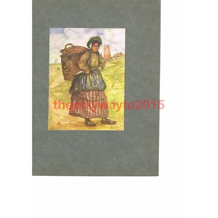 Fisherwomen from Zandvoort, Holland, Book Illustration (Print). 1910