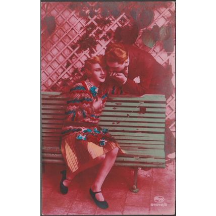 Die Liebenden, 1909 - Albrecht & Meister Foto-AK