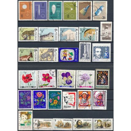 1200+ Stamp Selection - Poland - Used Hinged