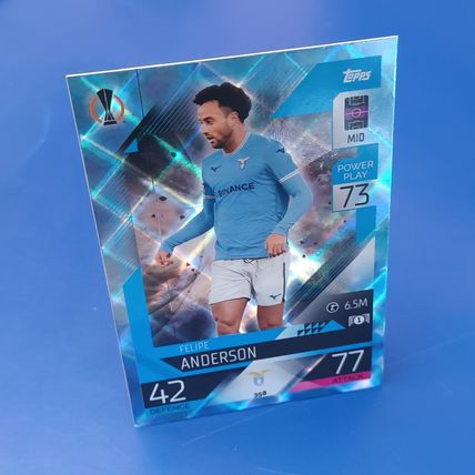 Match Attax 2022/2023 "FELIPE ANDERSON" #358 Lazio BLUE CRYSTAL