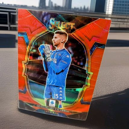 2022 2023 Panini Select Serie A - Terrace Prizm Red Wave #32 Guglielmo Vicario