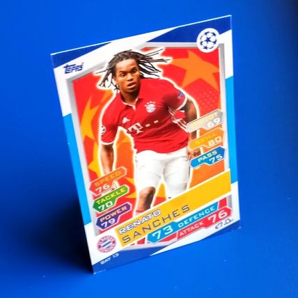 Renato Sanches Topps Match Attax Champions League Rookie Card 2016/17 No. BAY13