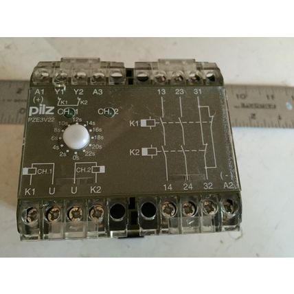 PILZ PNOZ PZE 3 V22,474200 , PZE3V22 24 V DC SAFETY RELAY,SJ