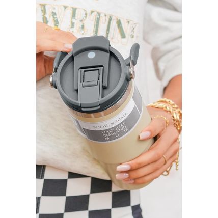 Jet Stream Minimalist Insulated Vacuum Cup with Handle 30oz