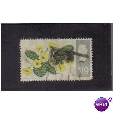 1967 GB WILD FLOWERS PRIMROSES 1/9D F/U SG 722
