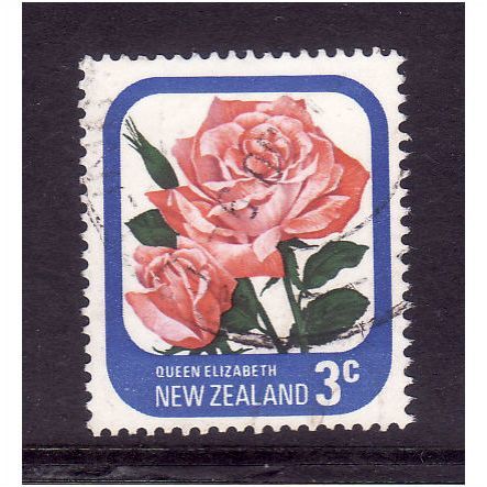NEW ZEALAND 1975 3c Queen Elizabeth Rose Sg 1088 Fine used