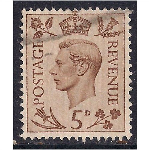 GB 1938 KGV1 5d Brown used stamp SG 469.( 930 )