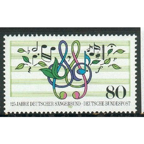 Germany 1987 - SG2183 - 175th Anniv of German Choir Association (unused)