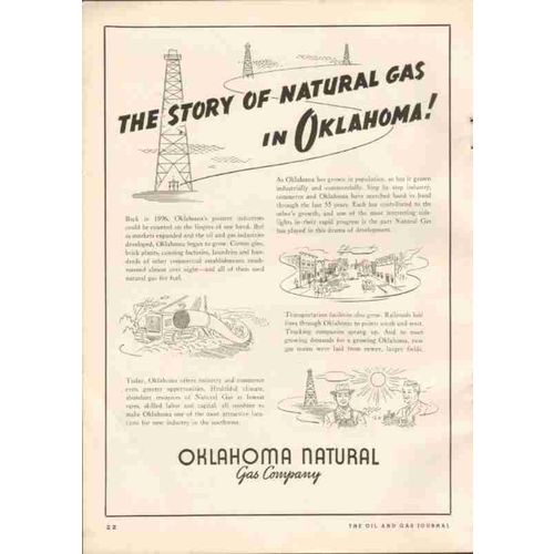 oklahoma natural gas company 1951 natural gas story vintage ad