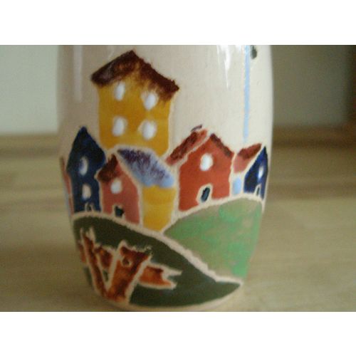 Continental Hand Painted Vinegar Jug