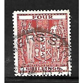 NEW ZEALAND 1949 4s RED BROWN SG F194 FINE USED