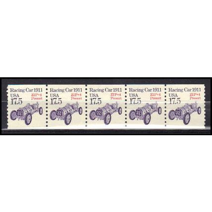 2262a 17.5c Race Car Very Fine MNH Dry Gum PNC 1/5 X1017