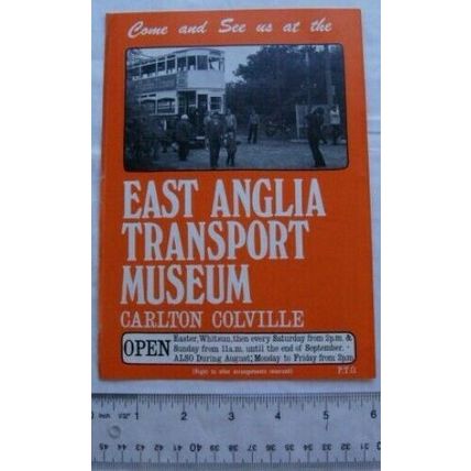 c1970s leaflet East Anglia Transport Museum Carlton Colville