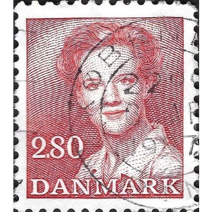 DENMARK, Queen Margrethe II, red 1985, 2.80Sk, #4