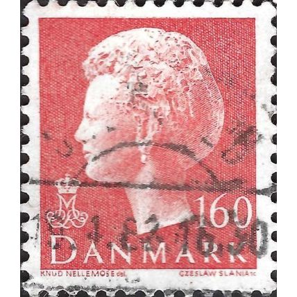 DENMARK, Queen Margrethe II, red 1981, 160ore, #4