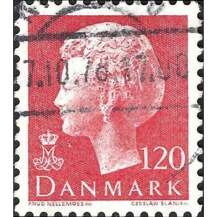 DENMARK, Queen Margrethe II, red 1977, 120ore, #4