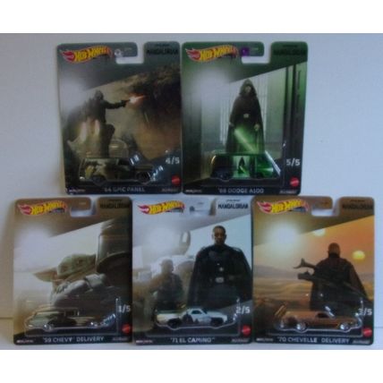 STAR WARS HOT WHEELS ' MANDALORIAN ' set 5 cars (2022)