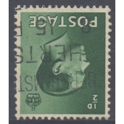 GB Scott 230 - SG457i, 1936 Edward VIII 1/2d Inverted Watermark used