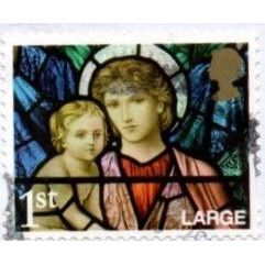 2009 Christmas. 1st Large.Madonna & Chiild, Ormesby St. Micheal. F/Used On Piece