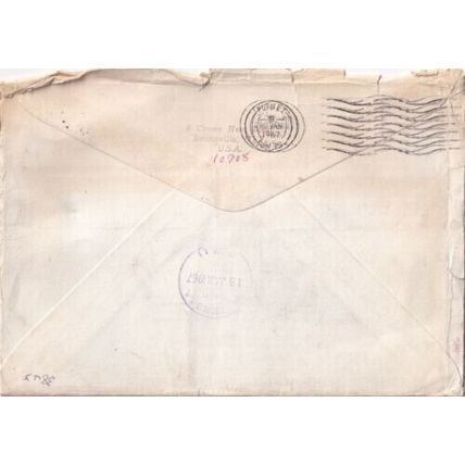 United States 1966 New York NY-London UK Tax to pay Cover