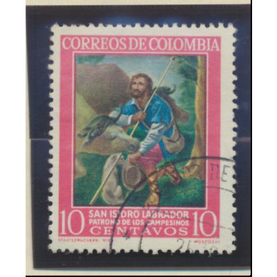 Colombia Stamp Scott #747, Used