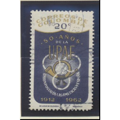 Colombia Stamp Scott #749, Used