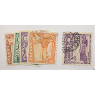 Cyprus Stamps Scott #143 To 146 & 147A, Used