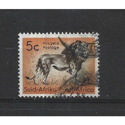SouthAfrica.SG191 5c Lion.Fine Used.Aug25