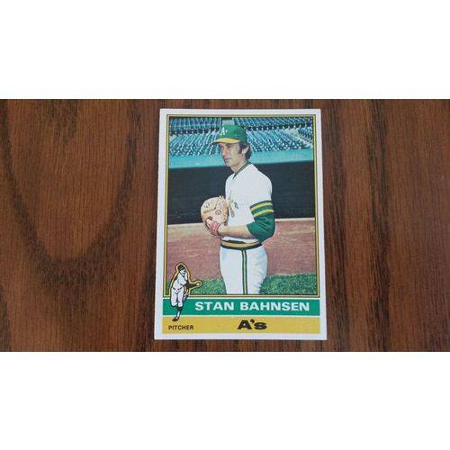 1976 Topps Card # 534 Stan Bahnsen Very Good-Excellent (4) Oakland Athletics