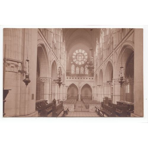 St Michael's Church Interior Brighton East Sussex Postcard B19
