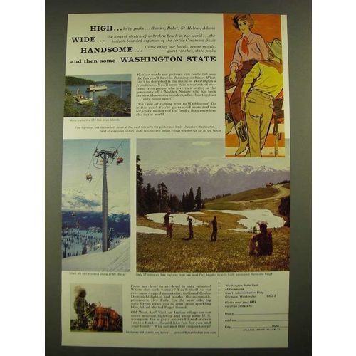 1960 Washington State Dept. of Commerce Ad - High Wide Handsome