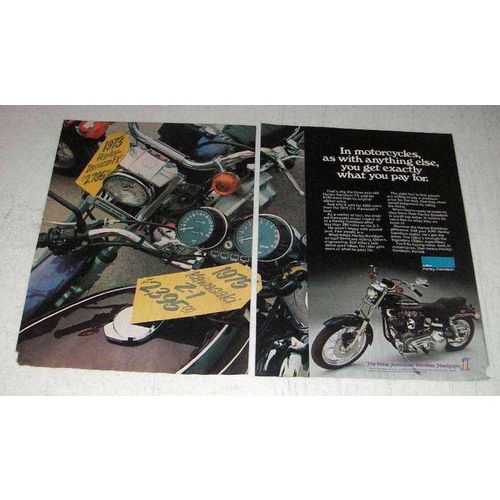 1976 Harley-Davidson Motorcycles Ad - What You Pay For