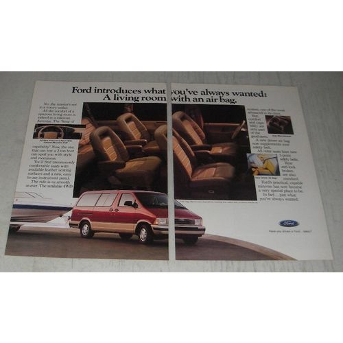 1991 Ford Aerostar Minivan Ad - Ford introduces what you've always wanted