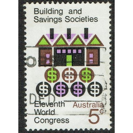 Australia 1968 Building and Savings Society Congress 5c Multicoloured SG430 GU