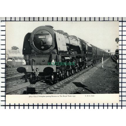 (7380) City Stoke On Trent Railway Locomotive Tebay Nottingham Kenton - Cutting