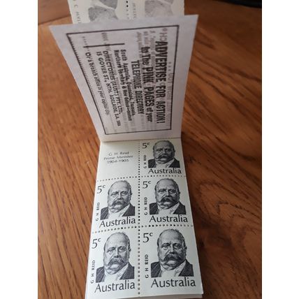 AUSTRALIA AB25 1969 PRIME MINISTERS $1 BOOKLET CONDITION MINT