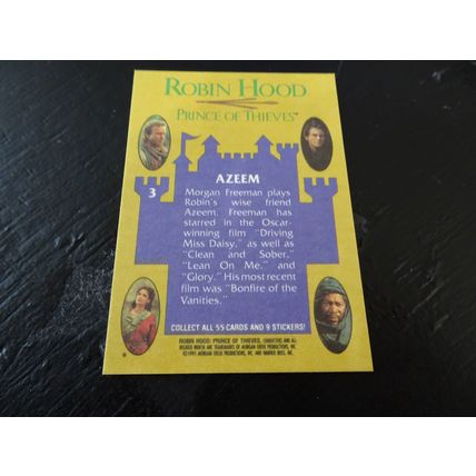 1991 Topps Robin Hood Prince of Thieves Card # 03 Azeem Near Mint (7)