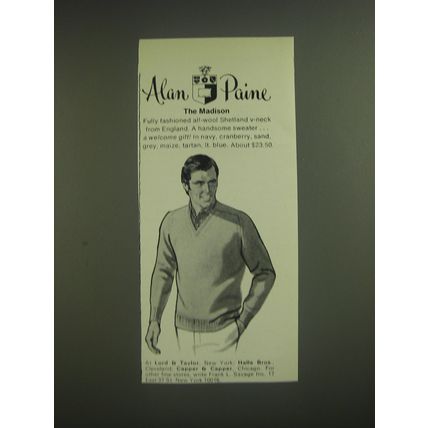 1974 Alan Paine The Madison Sweater Advertisement