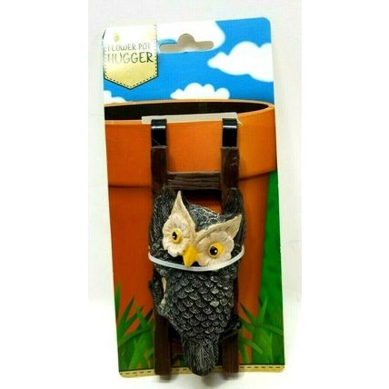 Flower Pot - 5" Hugger Figurine - Owl Garden Decor (G7)