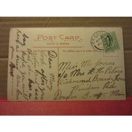 SONNING BRIDGE AND HOTEL, READING, BERKSHIRE used antique postcard RP 1911 pm =