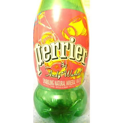 ANDY WARHOL DESIGNED AND ILLUSTRATED PERRIER WATER BOTTLE