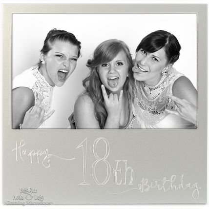 New Engraved Silver 18th Birthday Photo Frame Gift Celebration Memory Picture