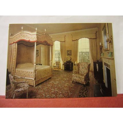 THE BED CHAMBER, GEORGIAN HOUSE, EDINBURGH, SCOTLAND unused postcard =