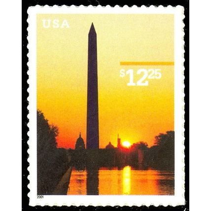 Washington Monument $12.25 Express Mail Single Postage Stamp Scott 3473