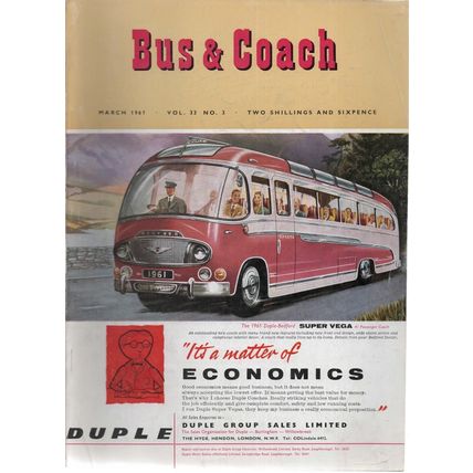 Bus & Coach March 1961 Vol 33 No 3