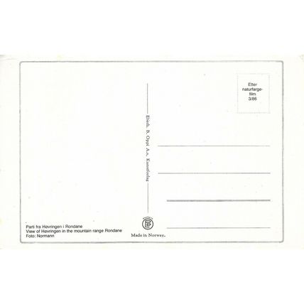 Norway - Hovringen - Postcard